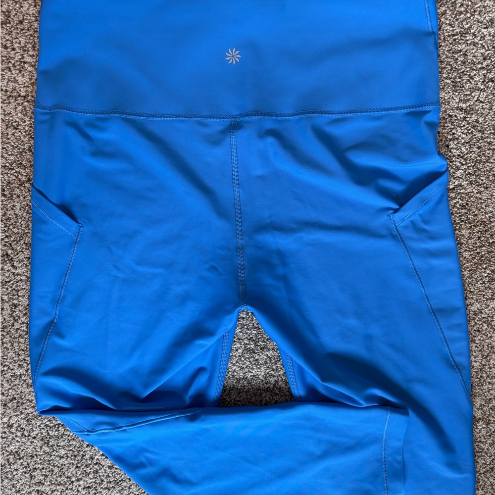 Athleta Blue Leggings with Pockets - Picture 5 of 5